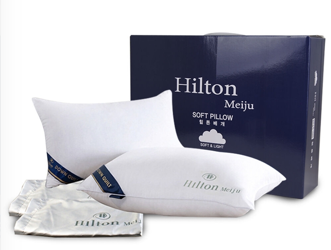 새제품 힐튼 베개 2조세트 (베개2P/베갯잇2P) 50cmX70cm