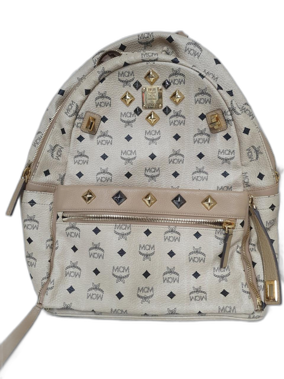 MCM(엠씨엠)스터드장식 듀얼 슈타크 big 백팩 토트/스트랩백팩[휘귀템