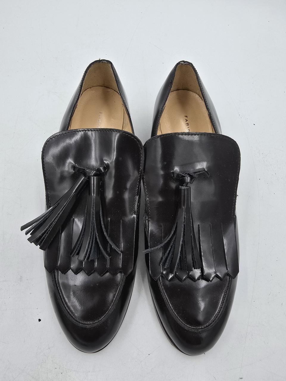 파비오 루스코니 블랙 태슬 로퍼240