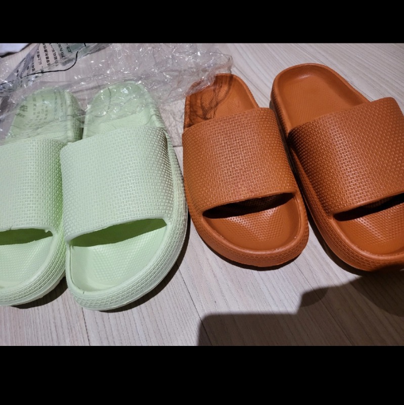 쿠션 슬리퍼 민트270/주황240 신발