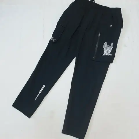 라이프워크 블랙 나일론 팬츠