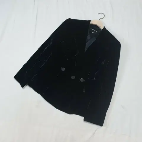 조르지오 아르마니 벨벳 블랙 자켓 55