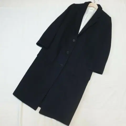 스튜디오톰보이 네이비 롱 코트