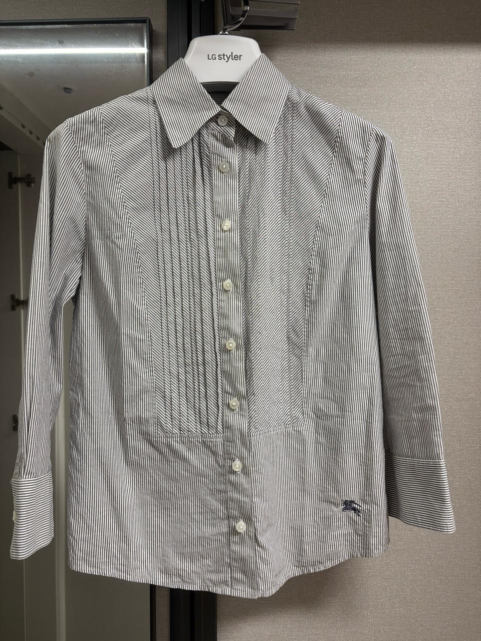 버버리런던 7부 스트라이프셔츠