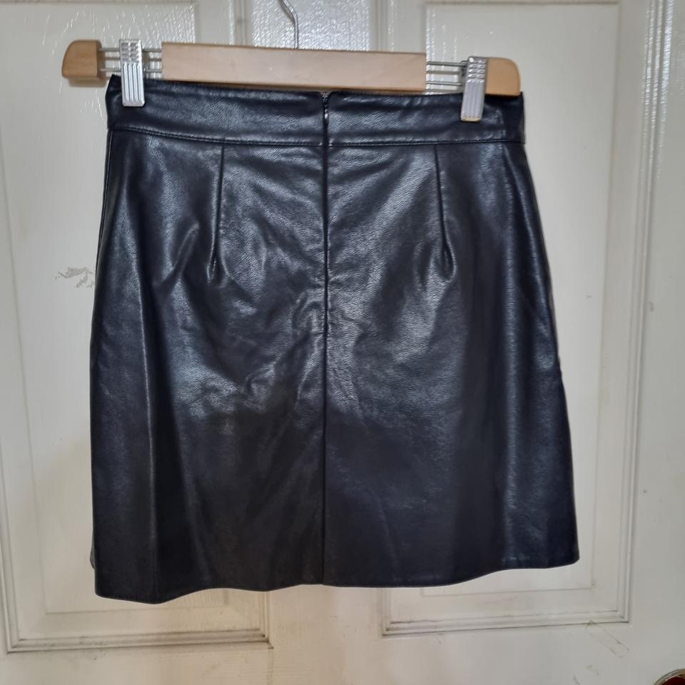 보세 가죽스커트 (인조가죽)