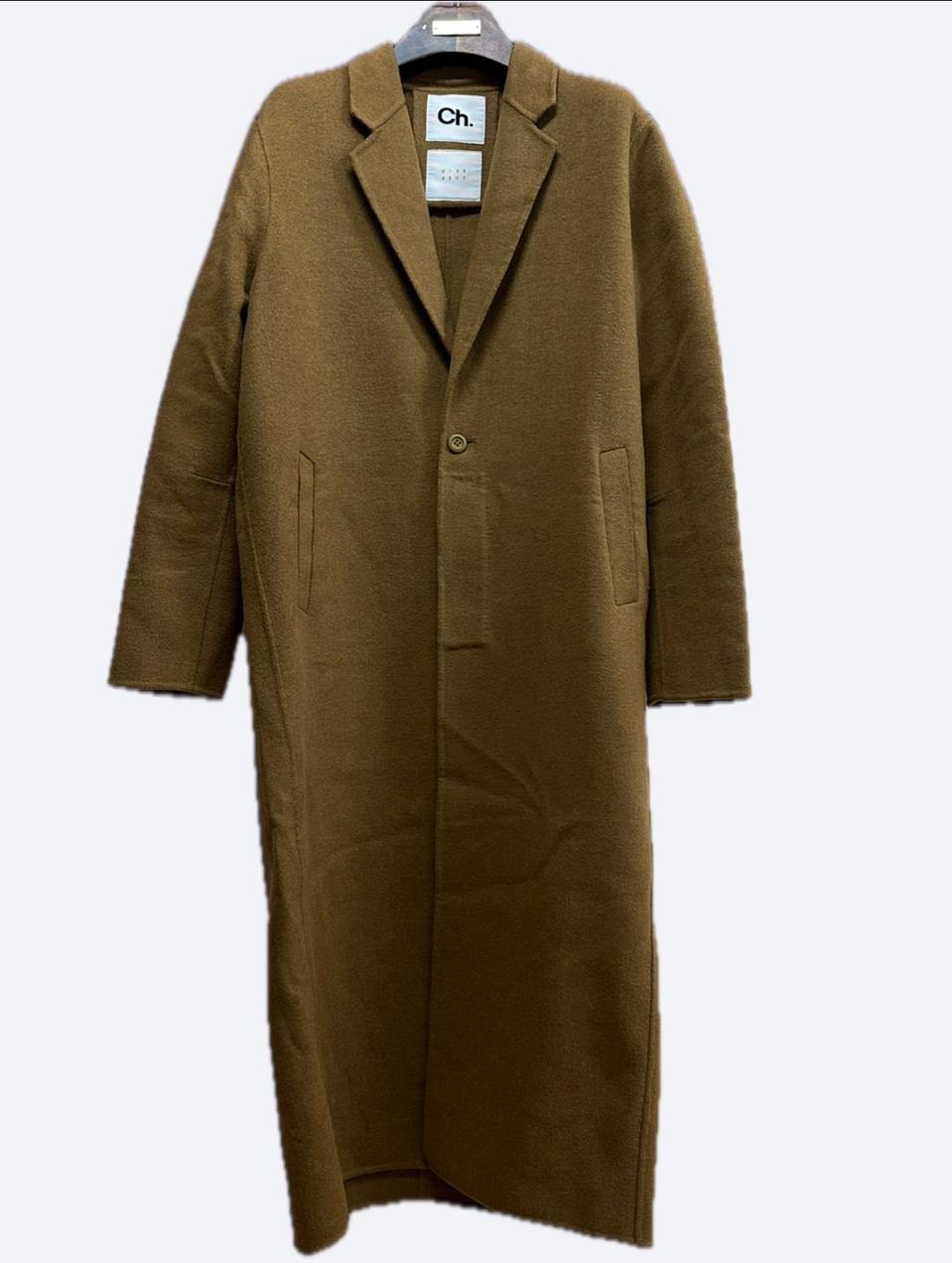 ch. 남성 핸드메이드 카멜 울 롱코트 100사이즈