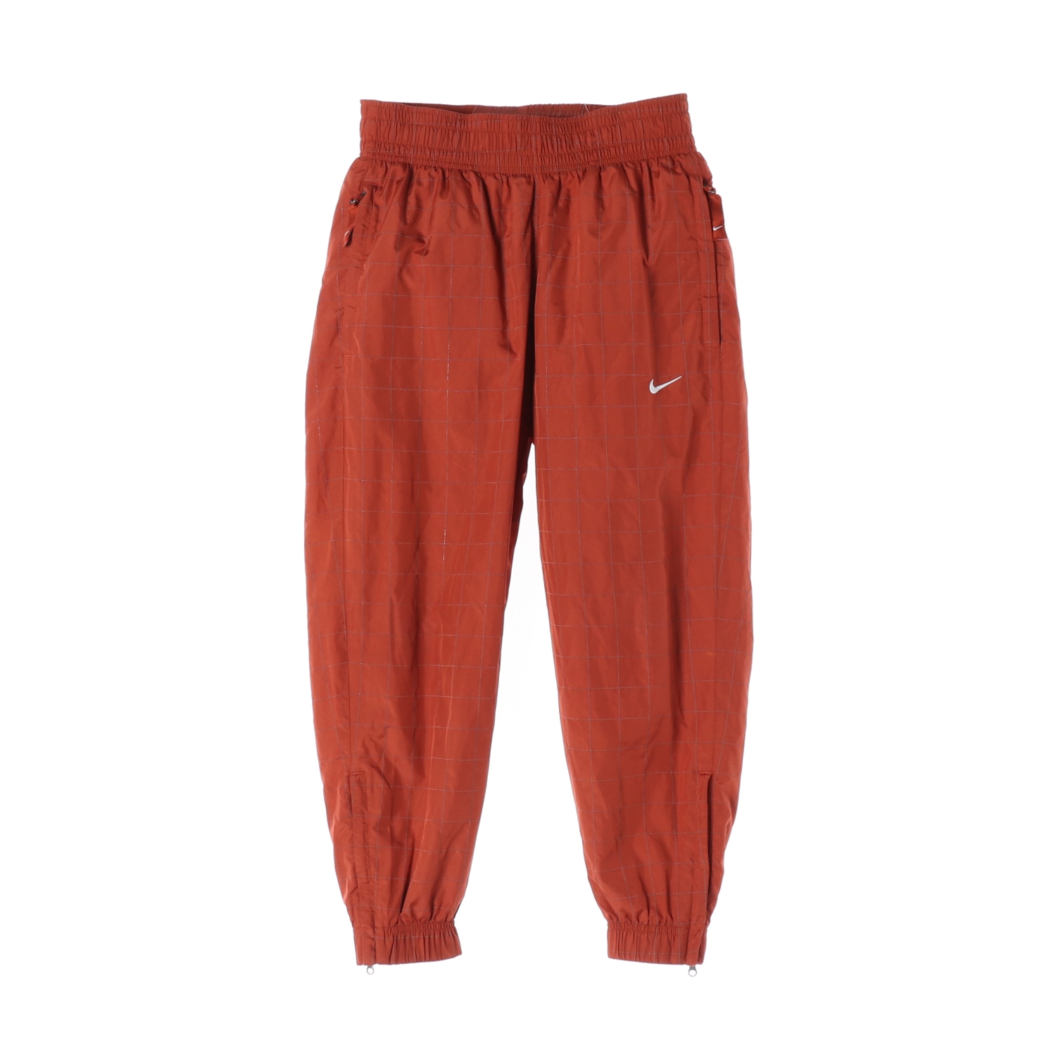 [S]나이키 오렌지 체크 플래쉬 트랙팬츠 조거팬츠 밴딩 바지