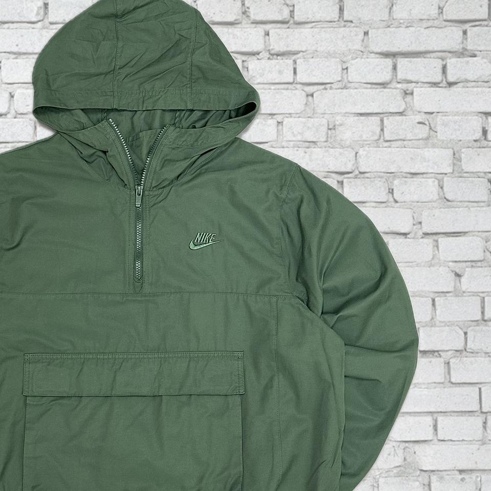 (2309) 나이키 카키 후드 반집업 아노락 M