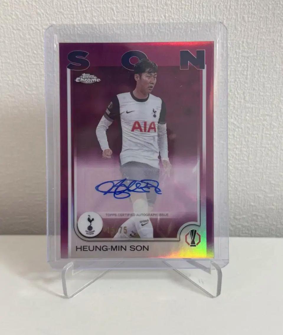 2025 탑스 크롬 75장한정 손흥민 오토