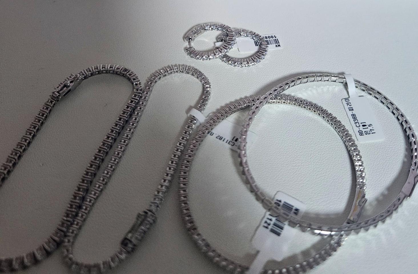 14k은팔찌 테니스팔찌  925 은정품