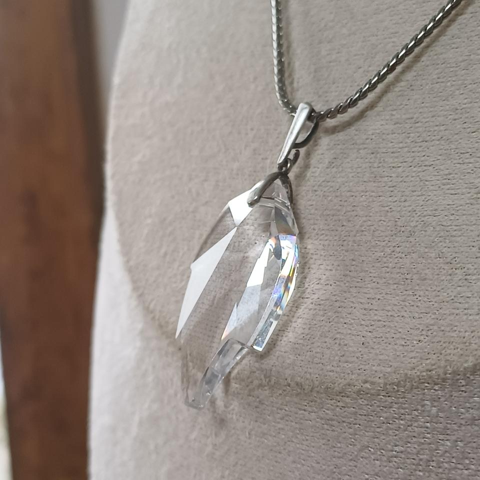 크리스탈 은목걸이