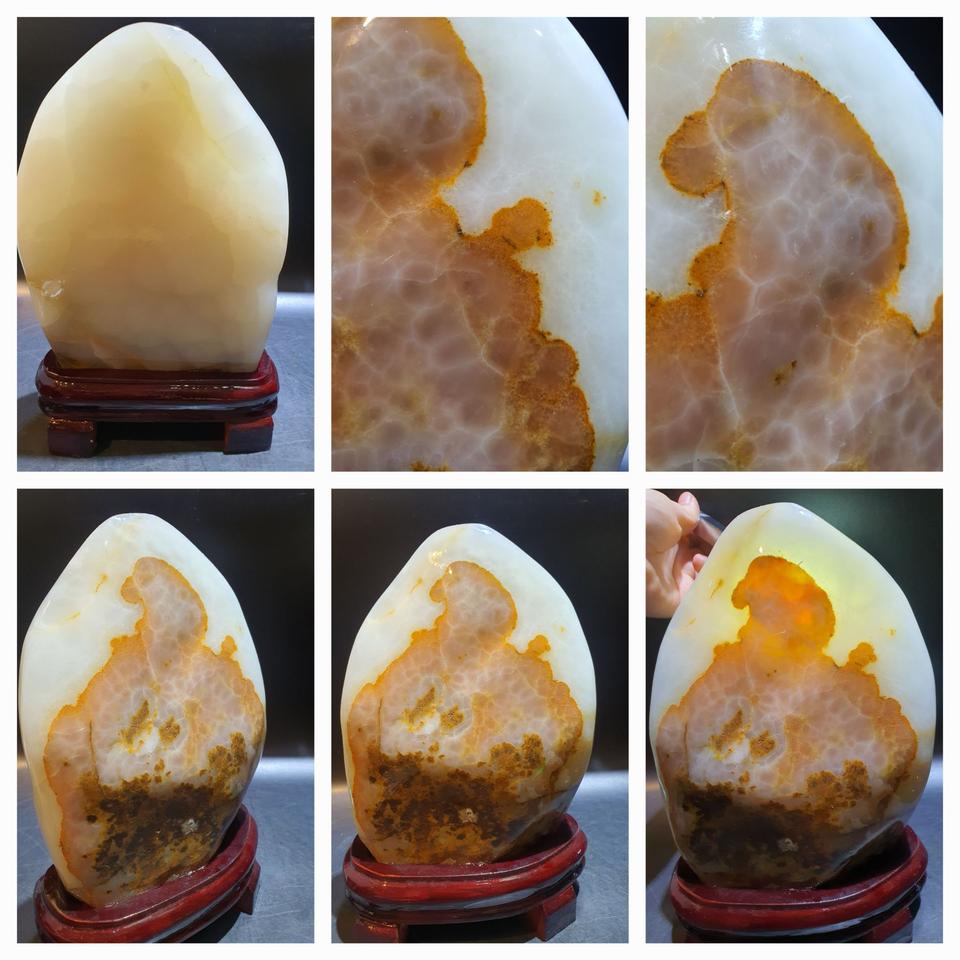 천연 문양 옥석