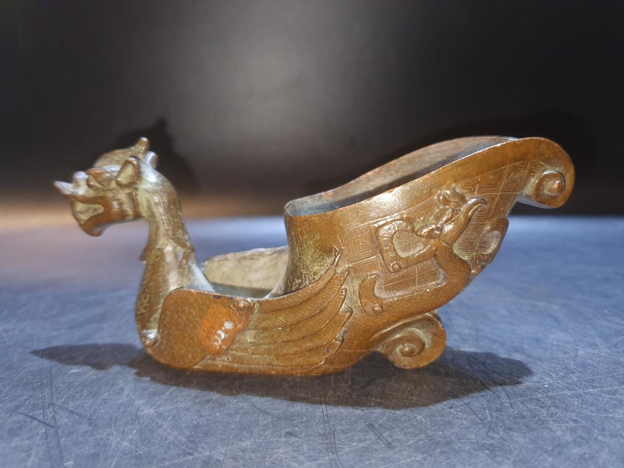 골동품 적동 용잔