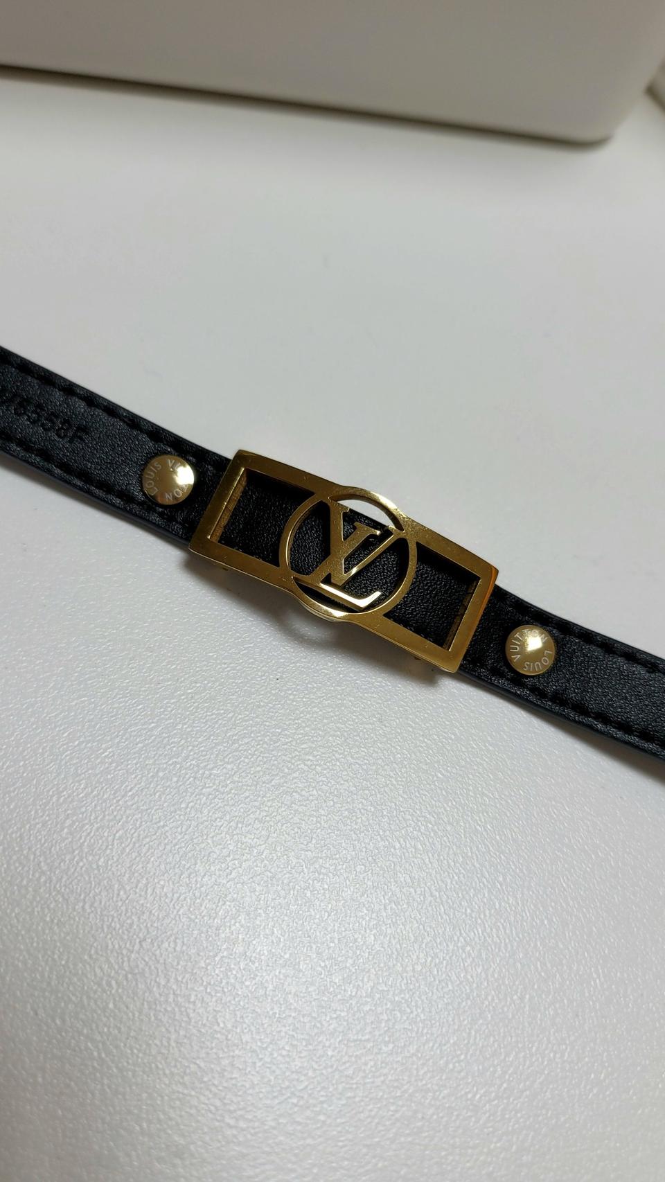 루이비 고퀄 가죽팔찌