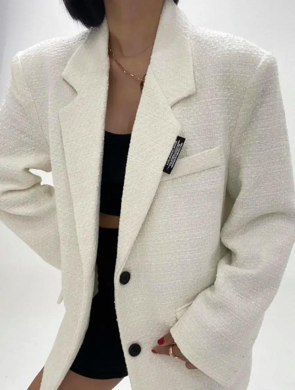 트위드 블레이저자켓 핏좋아요 블랙남음