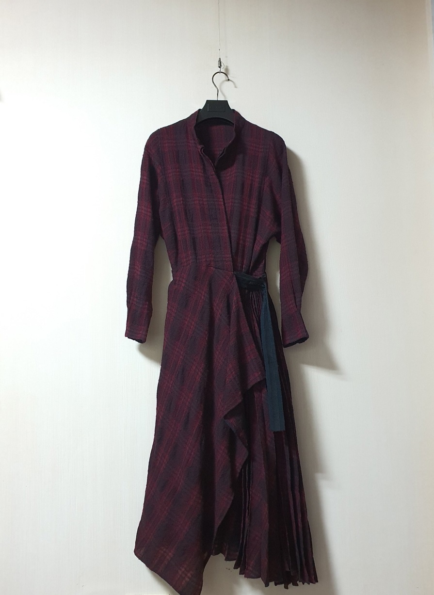 마인 mine 한섬 울 셔츠 원피스 44 사이즈 정품