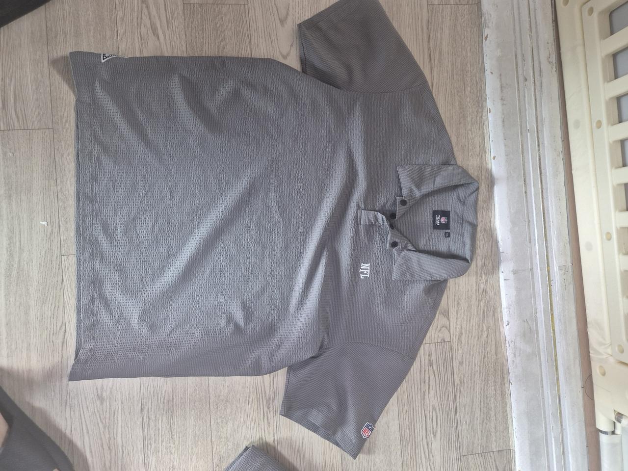 NFL 엔에프엘 그레이 시어서커 반팔 셋업