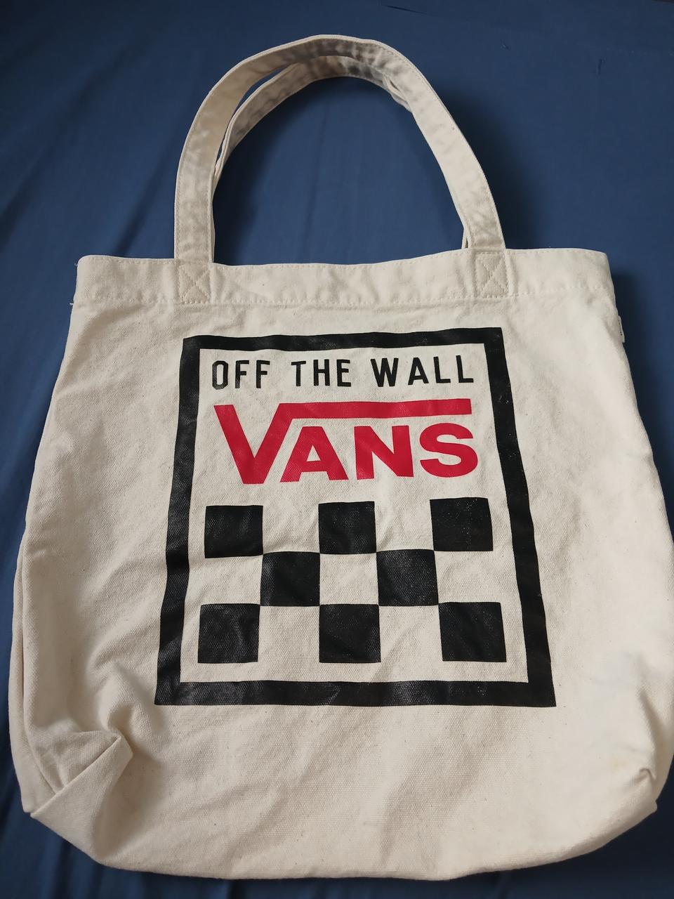 반스 체커 에코백