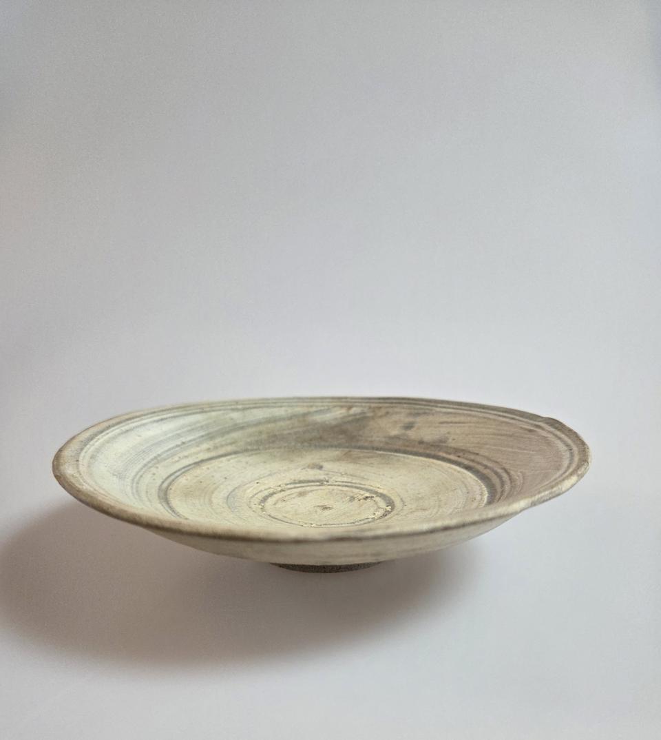 고미술품 조선초기 계룡산 분청사기 귀얄접시