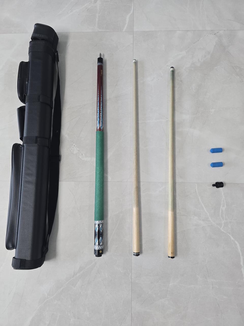 당구 투혼  개인큐대 하대희귀모델  상대 두개 3구4구용  개인큐가방