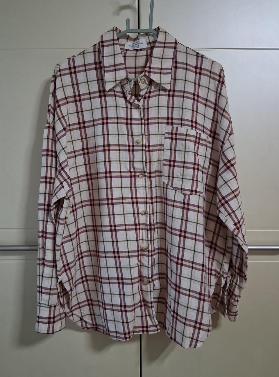 여성 체크 셔츠