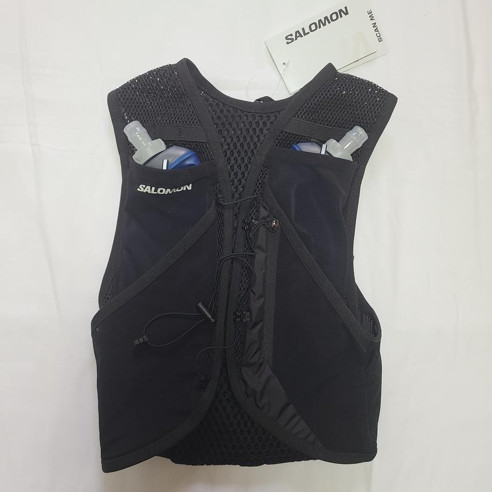 살로몬 액티브 스킨4 세트 블랙 메탈 러닝 등산 조끼