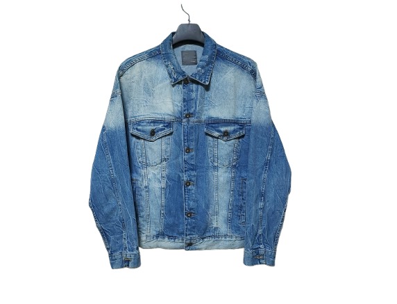 자라 컬러멋스런 시티치 데님자켓 오버핏 남성 L