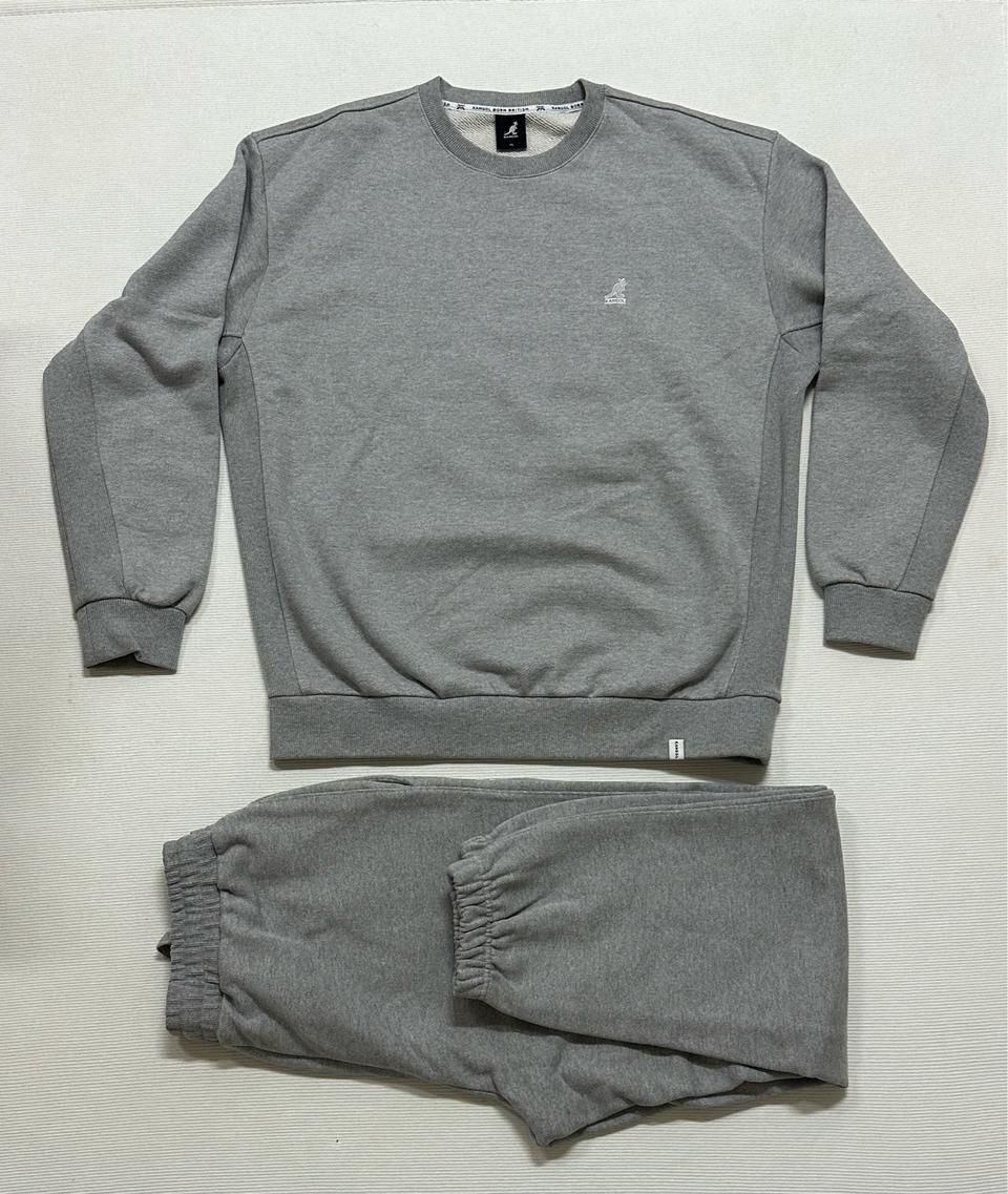 캉골 맨투맨 & 트레이닝 바지 세트(그레이) XL사이즈