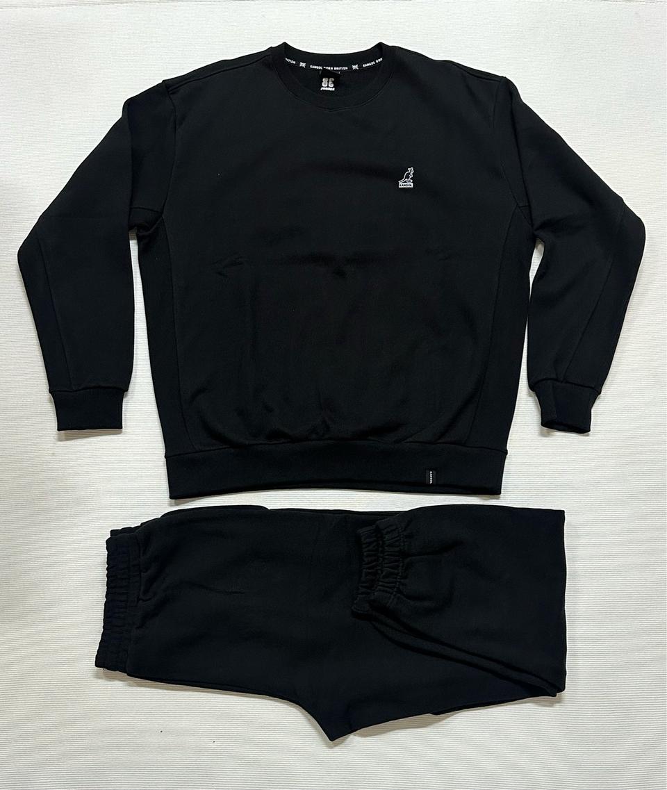 캉골 맨투맨 & 트레이닝 바지 세트(블랙) XL사이즈