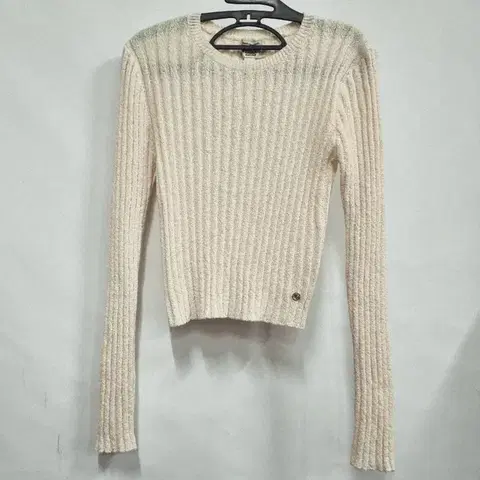 후아유 아이보리 골지 니트 긴팔