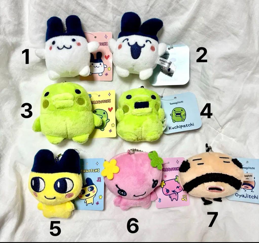 정품 다마고치 키링 (마메치,미미치,구치파치,오야지치,플라워치)