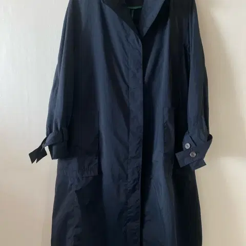 SJ WANI 네이비 트렌치코트