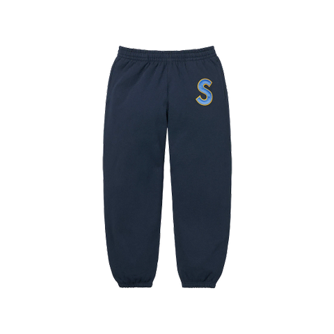 슈프림 S 로고 스웨트팬츠 네이비