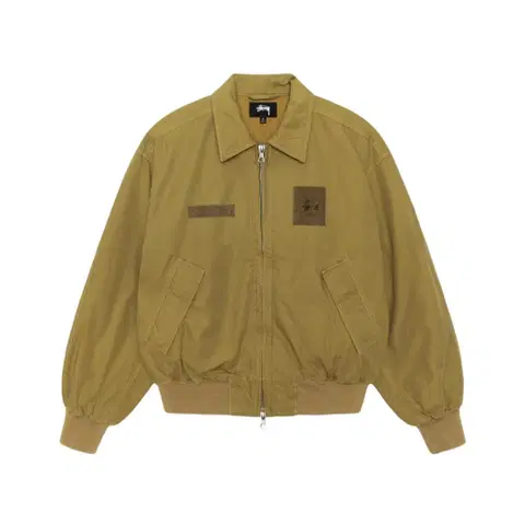 스투시 플라이트 봄버 골든 올리브