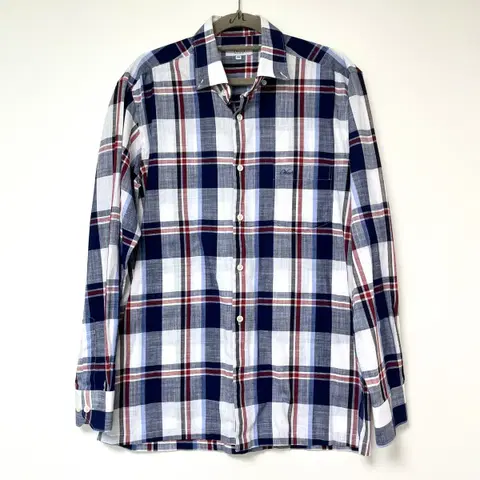 바찌 남자 체크 셔츠