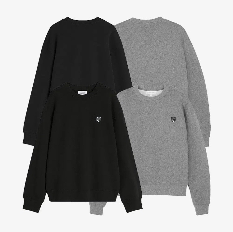 [새상품/정품] 메종키츠네 남여공용 그레이폭스 맨투맨