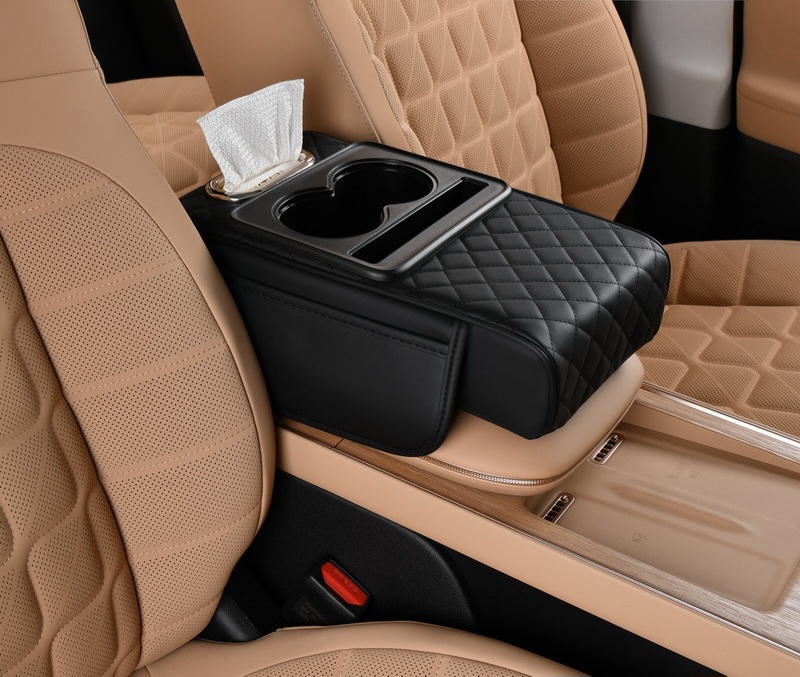 차량 홀더 티슈 케이스 팔걸이 쿠션