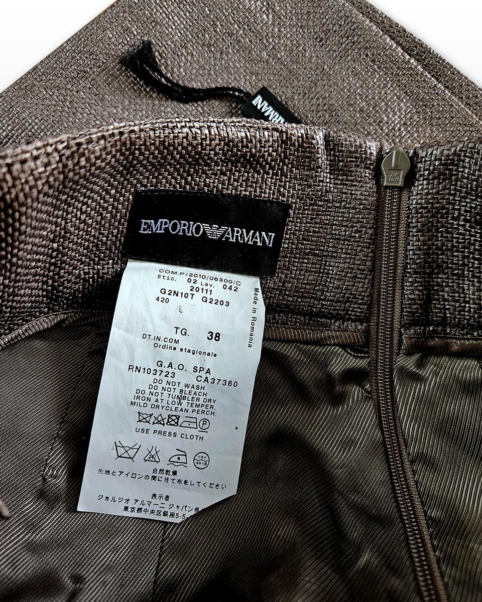 엠포리오 아르마니 브라운 미니 스커트