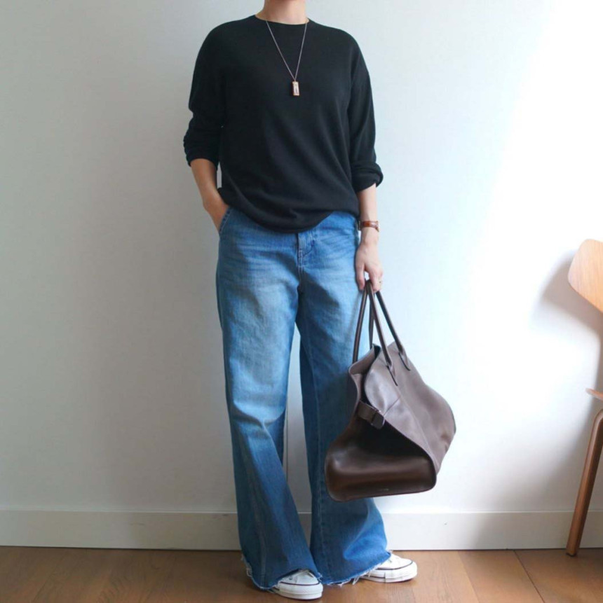 커뮤니티 플레어 데님(S)