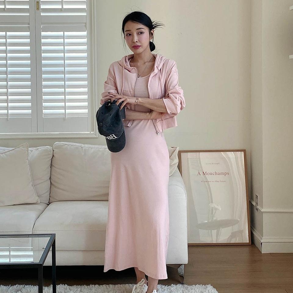 후드집업 롱원피스 투피스세트