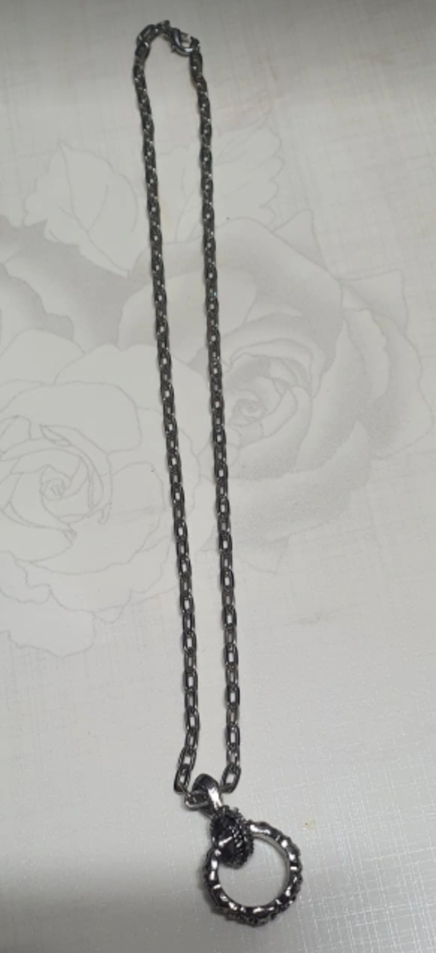 빈티지 해골목걸이