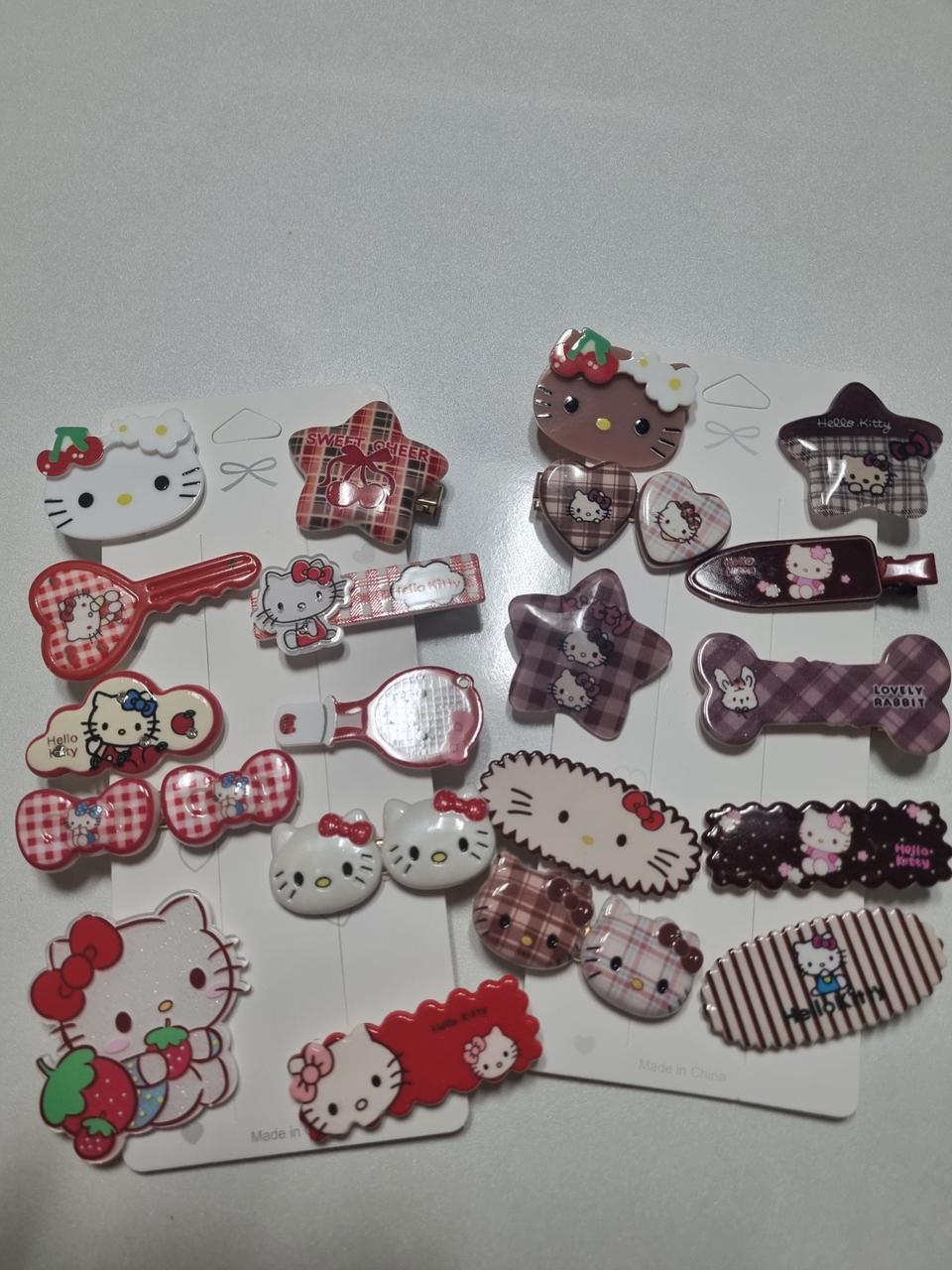헬로키티 머리핀