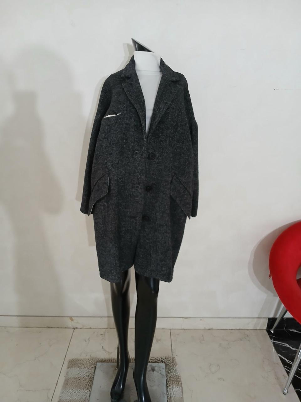 이자벨마랑 헤링본 오버핏 코트