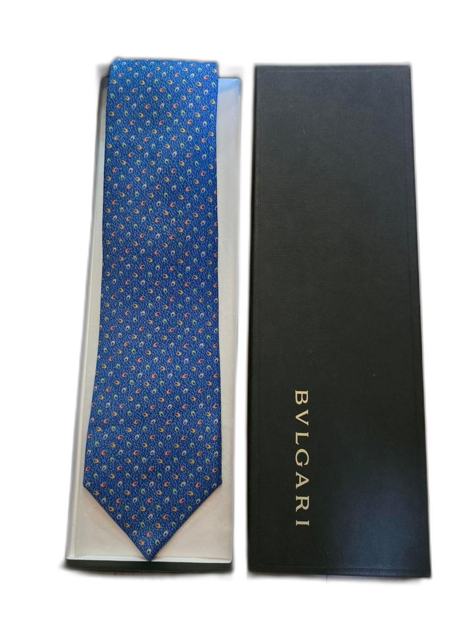 불가리 남성 실크 넥타이