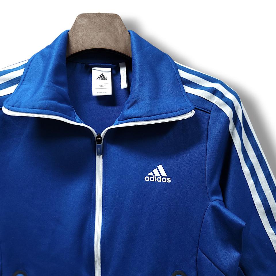 [105] 아디다스 블루&화이트라인 퍼포먼스 자켓 져지