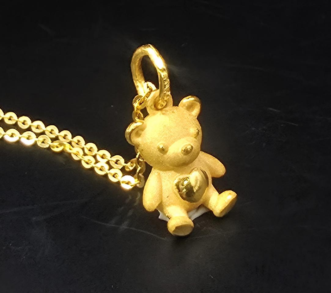 24k 순금 1돈 곰돌이 메달