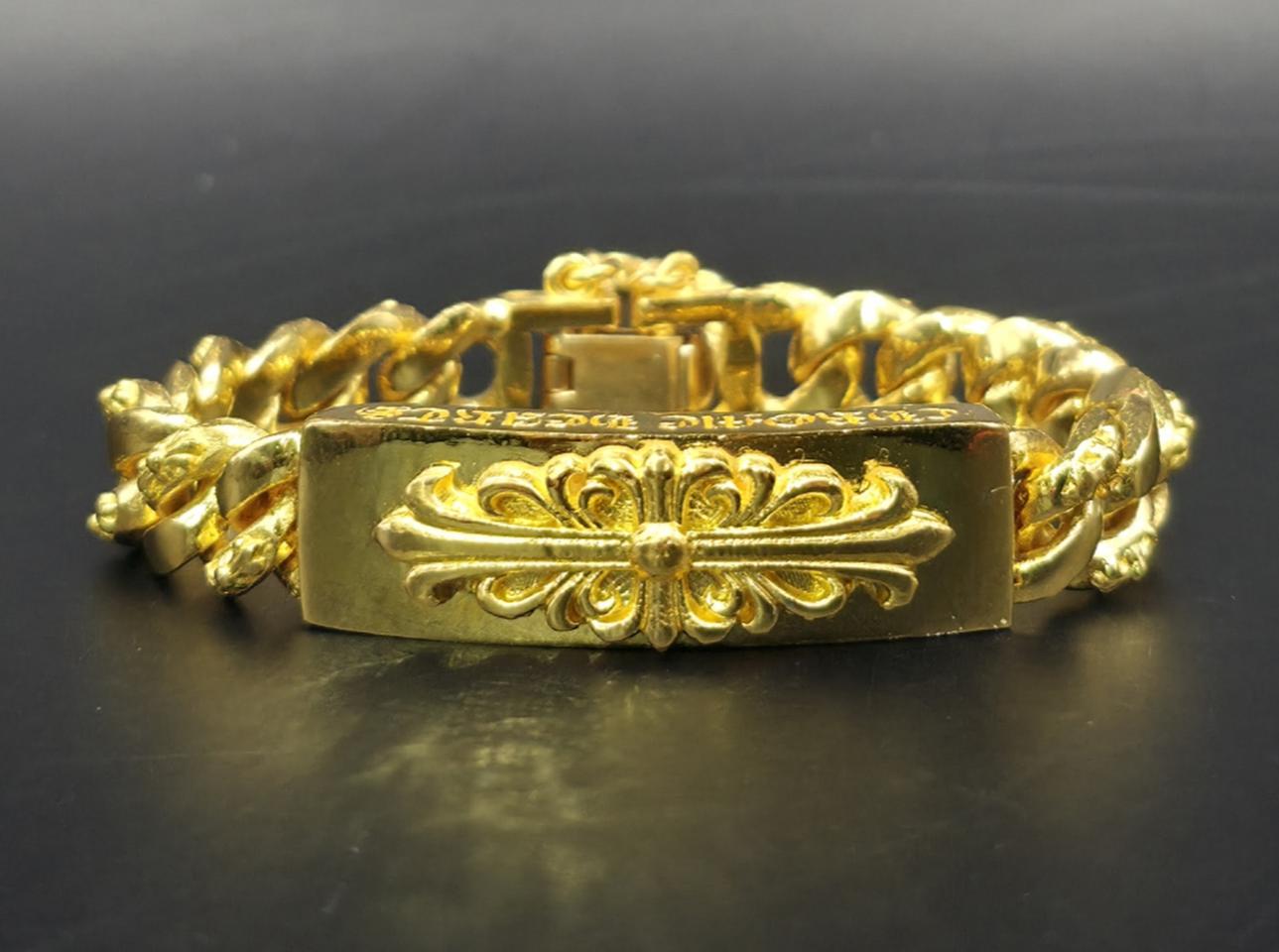 24k 순금 20돈 크롬 1단 스틱 팔찌 + 18k 별도