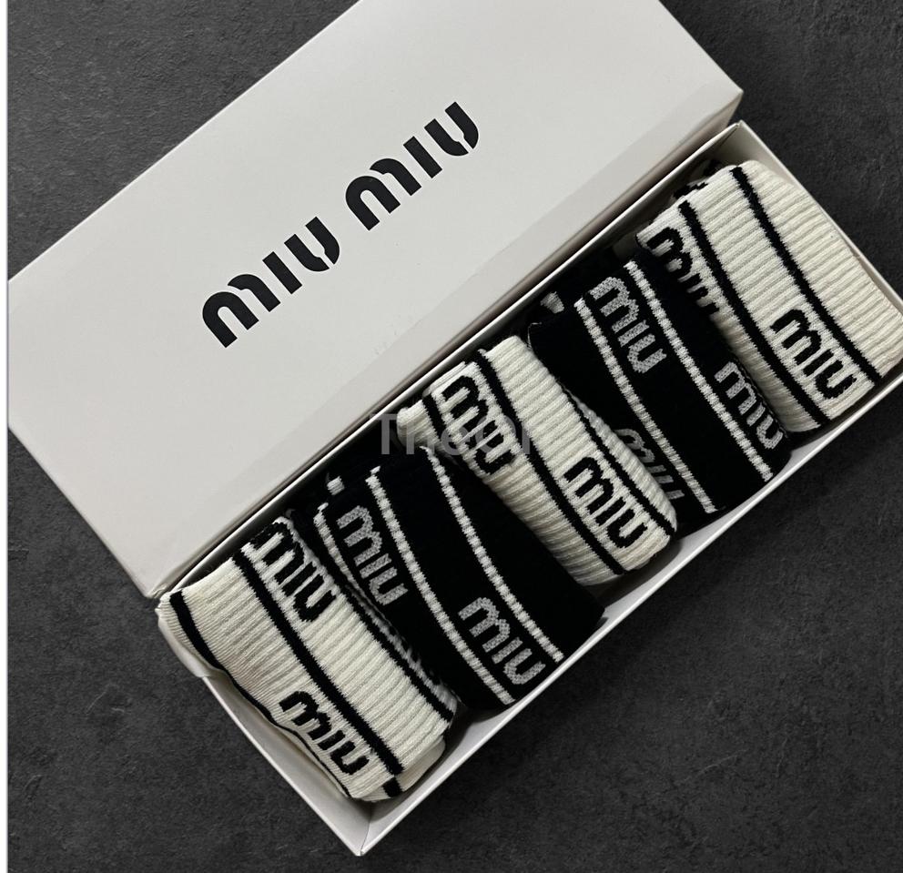 미우미우 여자양말세트 중목