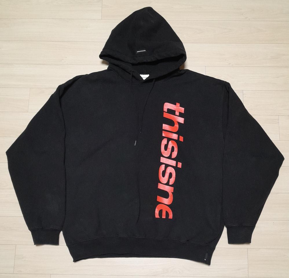디스이즈네버댓 후드 블랙 (XL)