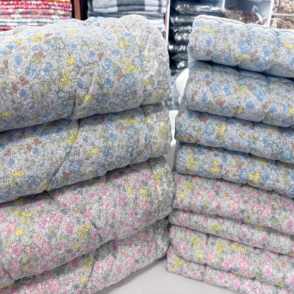 <새미신상> 블루, 분홍 싱글,퀸 부엉이 잔꽃 새미간절기 이불, 카펫